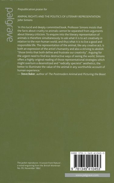 Produktbild: Animals, Literature and the Politics of Representation