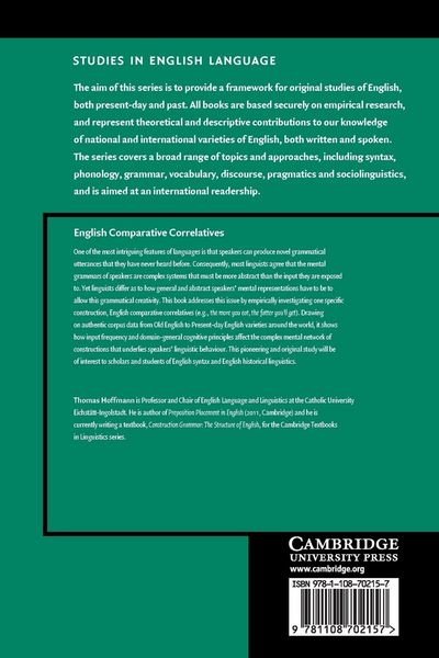 Produktbild: English Comparative Correlatives
