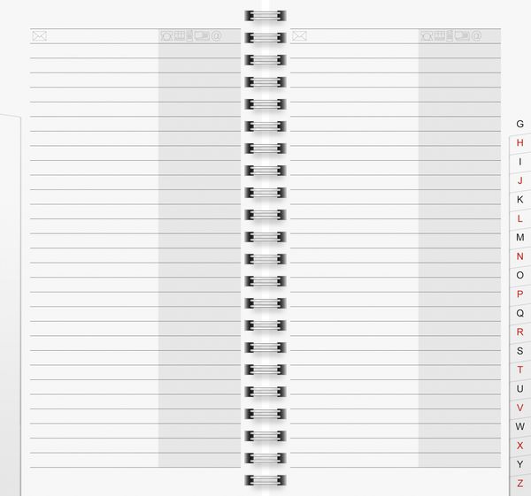 Produktbild: Brunnen Telefonregister 10x19cm Ersatz