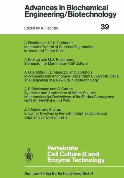 Produktbild: Vertebrate Cell Culture II and Enzyme Technology
