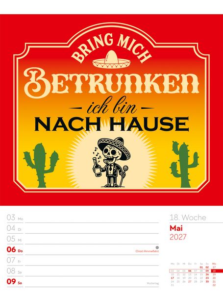 Produktbild: Klartext Spr&uuml;chekalender Wochenplaner 2027