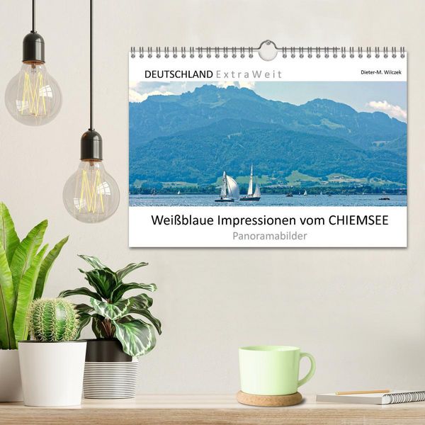Produktbild: Wei&szlig;blaue Impressionen vom Chiemsee (Wandkalender 2026 DIN A4 quer), CALVENDO Monatskalender