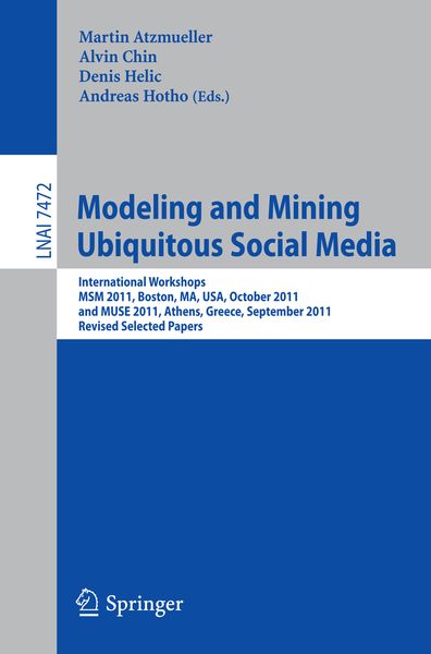 Produktbild: Modeling and Mining Ubiquitous Social Media