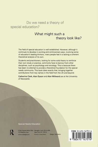 Produktbild: Theorising Special Education