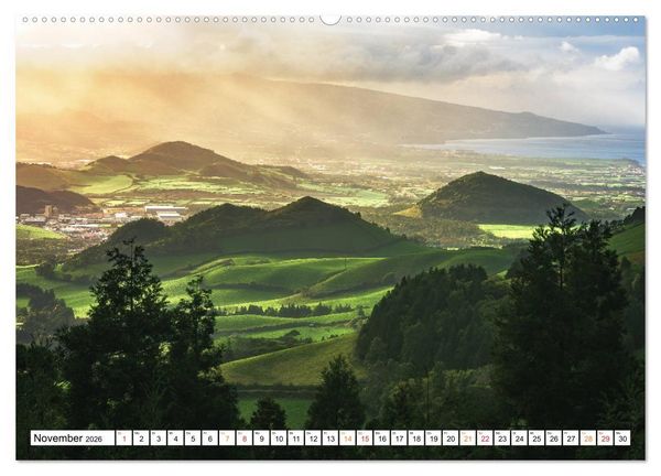 Produktbild: Azoren &ndash; Paradies im Atlantik (hochwertiger Premium Wandkalender 2026 DIN A2 quer), Kunstdruck in Hochglanz
