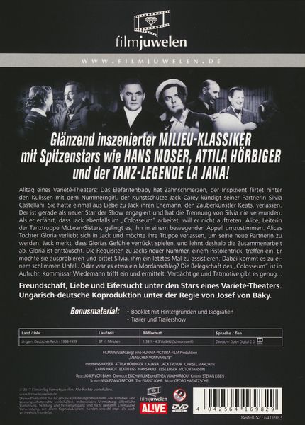 Produktbild: Menschen vom Variete - filmjuwelen
