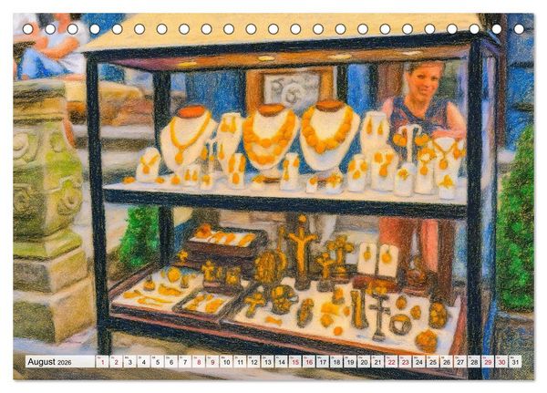 Produktbild: Danzig entdecken - Sehensw&uuml;rdigkeiten der polnischen Hansestadt (Tischkalender 2026 DIN A5 quer), CALVENDO Monatskalender