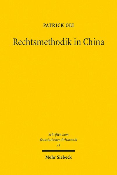 Produktbild: Rechtsmethodik in China