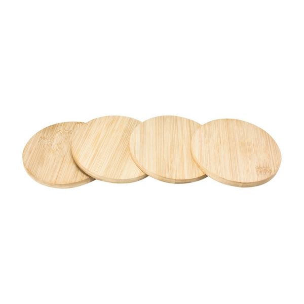 Produktbild: neuetischkultur Bambusuntersetzer rund R10cm x4 Bambusuntersetzer rund R10cm x4