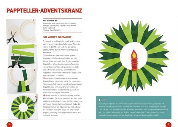 Produktbild: Weihnachtsbasteln mit Papier