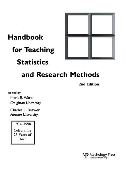 Produktbild: Handbook for Teaching Statistics and Research Methods