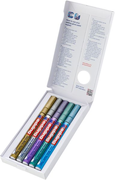 Produktbild: edding 780 Glanzlackmarker 5er Set spezial