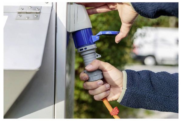 Produktbild: Brennenstuhl 1167650410 Strom Camping-CEE-Verl&auml;ngerungskabel Blau, Grau, Orange 10 m H07RN-F 3G 2,5 mm&sup2;