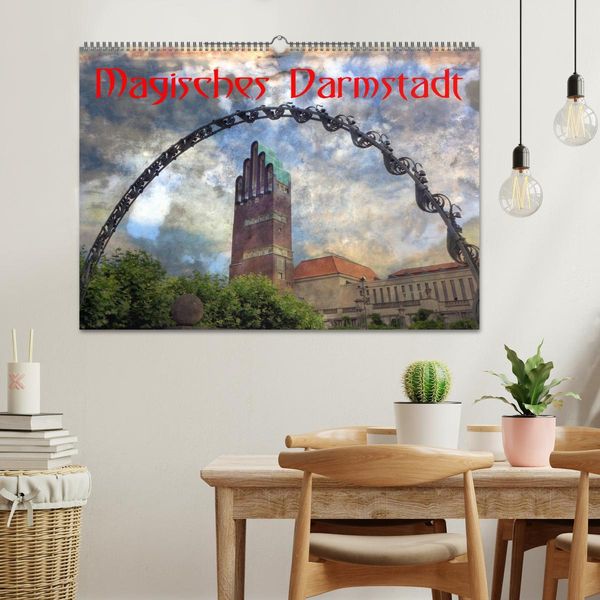Magisches Darmstadt (Wandkalender 2025 DIN A2 quer), CALVENDO Monatskalender