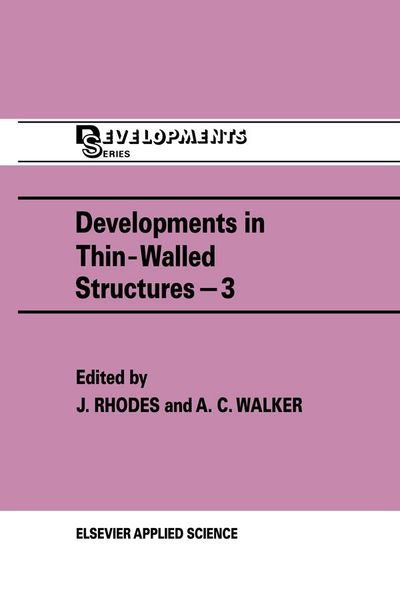 Produktbild: Developments in Thin-Walled Structures - 3