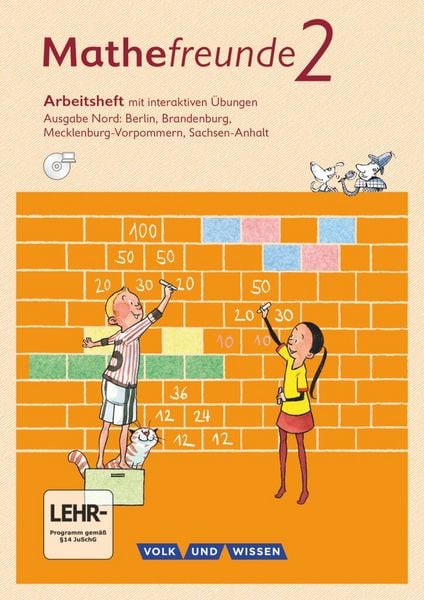 Produktbild: Mathefreunde 2. Schuljahr - Nord - Arbeitsheft mit interaktiven &Uuml;bungen auf scook.de