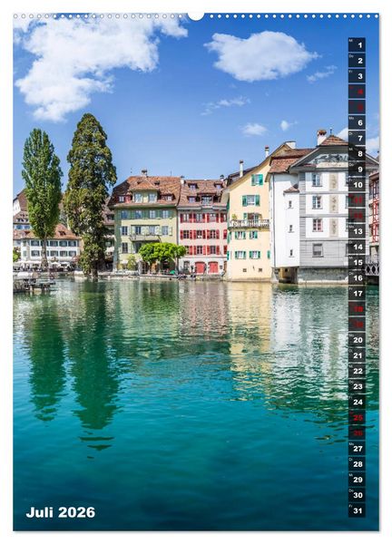Produktbild: Willkommen in Luzern (hochwertiger Premium Wandkalender 2026 DIN A2 hoch), Kunstdruck in Hochglanz