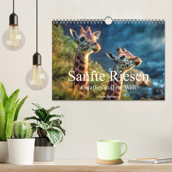 Produktbild: Sanfte Riesen - Giraffen in ihrer Welt (Wandkalender 2027 DIN A4 quer), CALVENDO Monatskalender