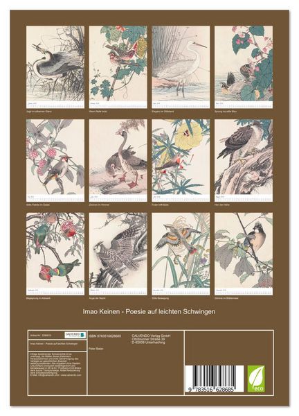 Produktbild: Imao Keinen - Poesie auf leichten Schwingen (Wandkalender 2026 DIN A4 hoch), CALVENDO Monatskalender