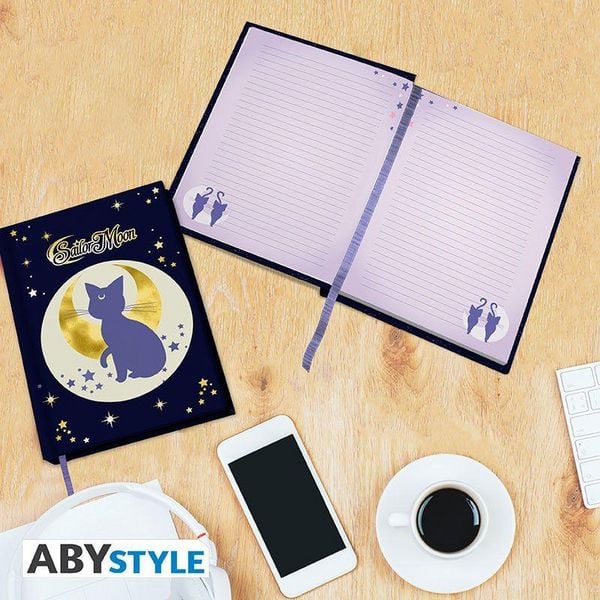 Produktbild: SAILOR MOON - Premium A5 Notebook "Luna & Artemis"