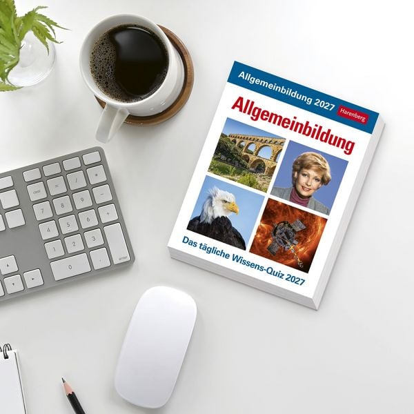 Produktbild: Allgemeinbildung Tagesabrei&szlig;kalender 2027 - Das t&auml;gliche Wissens-Quiz