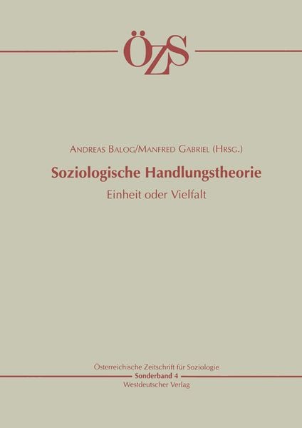 Produktbild: Soziologische Handlungstheorie
