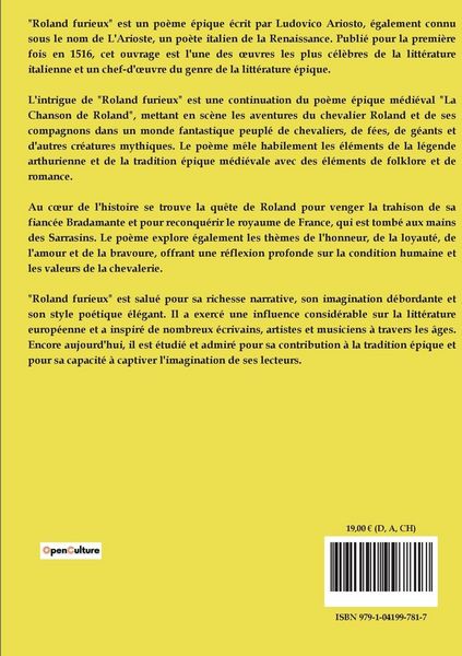 Produktbild: Roland furieux