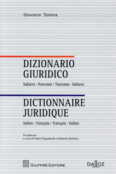 Produktbild: Dictionnaire Juridique; Italien Francais; Francais Italien 4e Edition