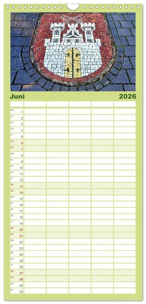 Produktbild: Familienplaner 2026 - Freiburg an der Elbe mit 5 Spalten (Wandkalender, 21 x 45 cm) CALVENDO