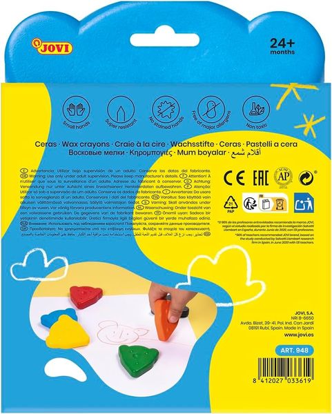 Produktbild: JOVI - L'OURS MAGIQUE Wachsmalstifte, 8er Set