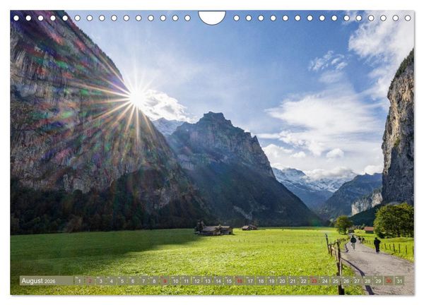 Produktbild: Schweizer Panorama - Von den Alpen bis zu den Seen (Wandkalender 2026 DIN A4 quer), CALVENDO Monatskalender