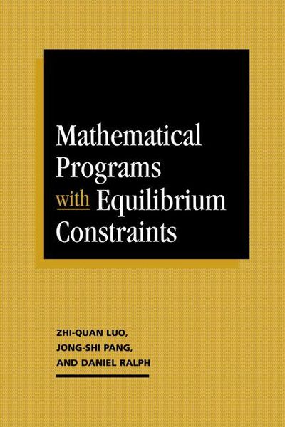 Produktbild: Mathematical Programs with Equilibrium Constraints