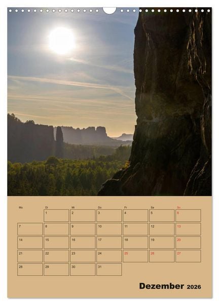 Produktbild: Zauberhafte S&auml;chsische Schweiz (Wandkalender 2026 DIN A3 hoch), CALVENDO Monatskalender