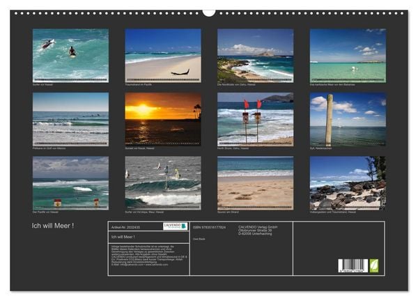 Produktbild: Ich will Meer ! (Wandkalender 2026 DIN A2 quer), CALVENDO Monatskalender