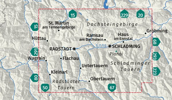 Produktbild: KOMPASS Wanderkarte 31 Radstadt, Schladming, Flachau 1:50.000
