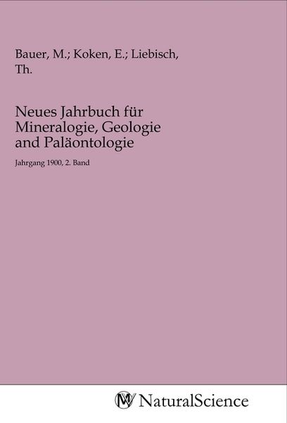 Produktbild: Neues Jahrbuch f&uuml;r Mineralogie, Geologie and Pal&auml;ontologie