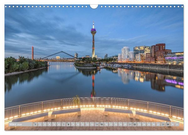 Produktbild: Wundersch&ouml;nes D&uuml;sseldorf (Wandkalender 2026 DIN A3 quer), CALVENDO Monatskalender