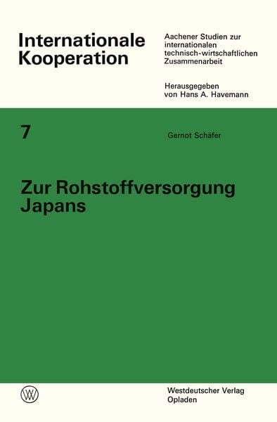 Produktbild: Zur Rohstoffversorgung Japans