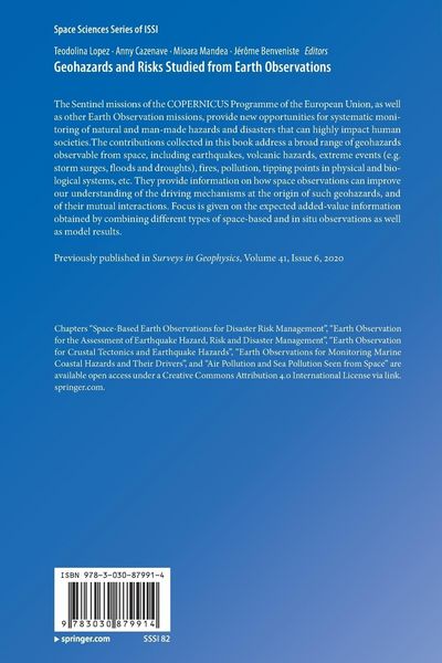Produktbild: Geohazards and Risks Studied from Earth Observations