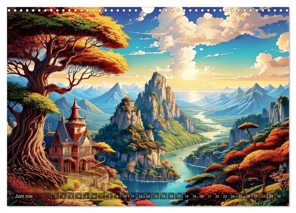 Produktbild: Reise in einer M&auml;rchenwelt (Wandkalender 2026 DIN A3 quer), CALVENDO Monatskalender