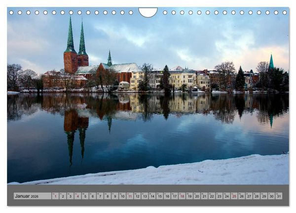 Produktbild: Ansichten der L&uuml;becker Altstadtinsel (Wandkalender 2026 DIN A4 quer), CALVENDO Monatskalender