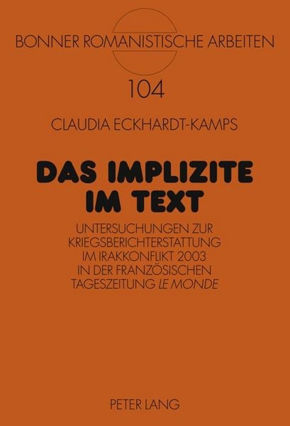 Produktbild: Das Implizite im Text
