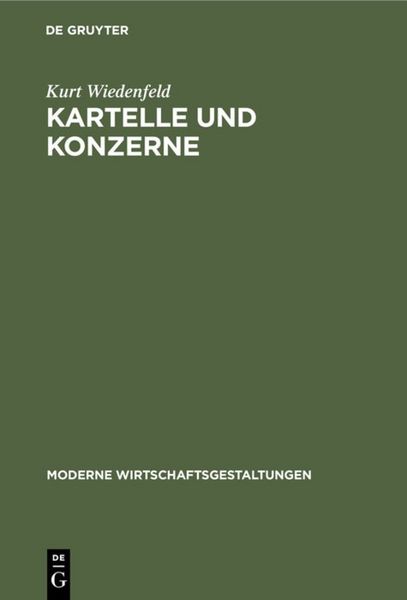 Produktbild: Kartelle und Konzerne