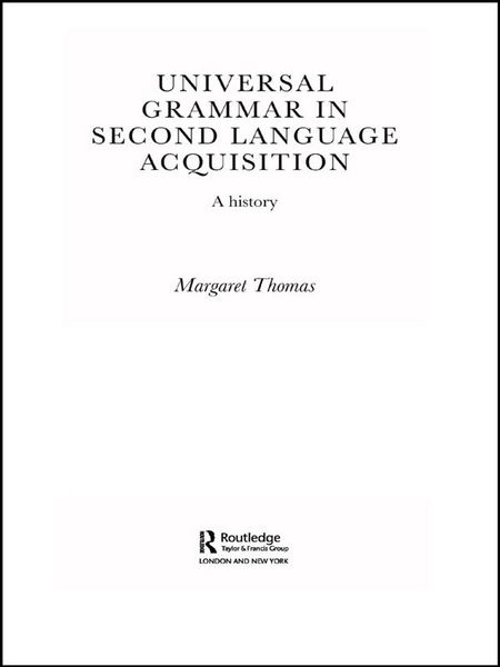 Produktbild: Universal Grammar in Second-Language Acquisition
