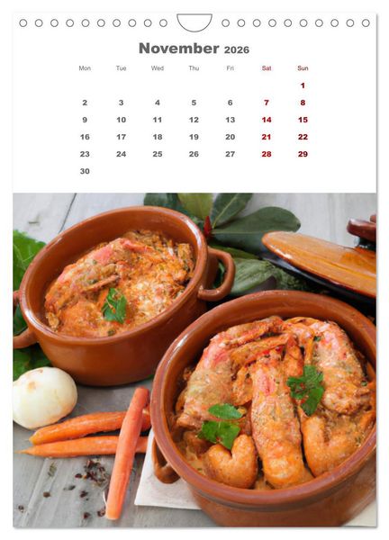 Produktbild: Culinary Creations (Wall Calendar 2026 DIN A4 portrait), CALVENDO 12 Month Wall Calendar