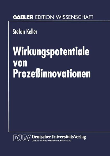 Produktbild: Wirkungspotentiale von Proze&szlig;innovationen