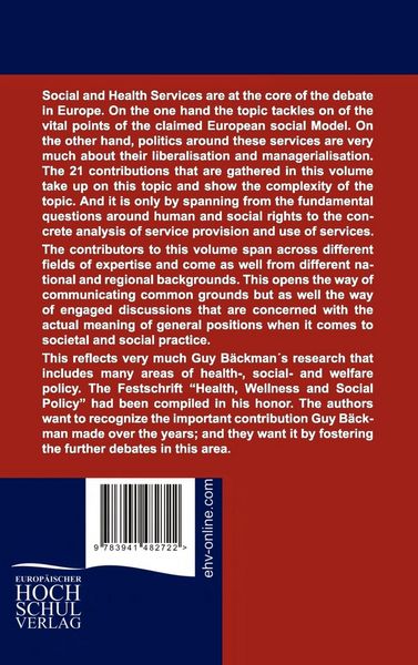 Produktbild: Health, Wellness and Social Policy