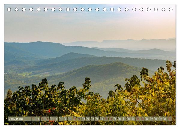 Produktbild: Virginia. Amerikanische Sch&ouml;nheit zwischen K&uuml;ste und Bergen (Tischkalender 2026 DIN A5 quer), CALVENDO Monatskalender