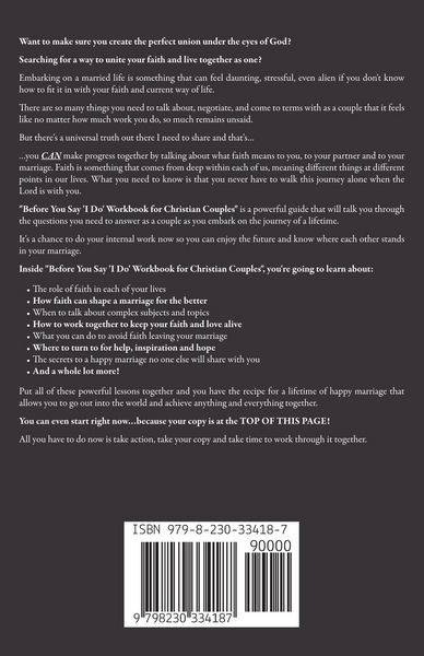 Produktbild: Before You Say "I Do" Workbook for Christian Couples