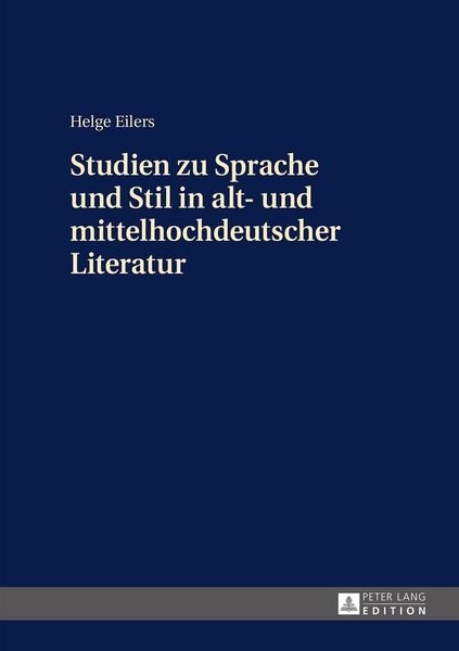Produktbild: Studien zu Sprache und Stil in alt- und mittelhochdeutscher Literatur